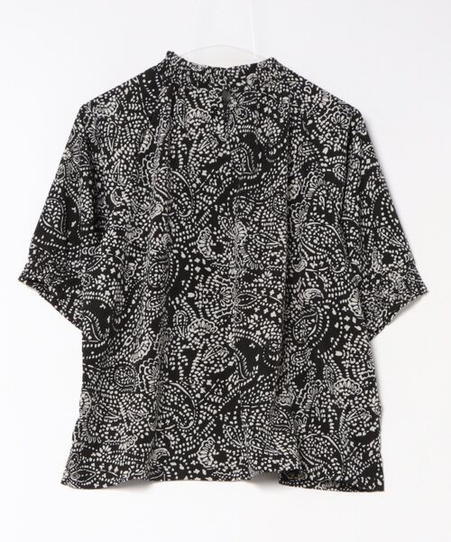 「PREFERIR」 半袖ブラウス MEDIUM ブラック レディース_画像2