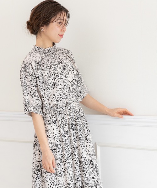 「PREFERIR」 半袖ブラウス MEDIUM ブラック レディース_画像4