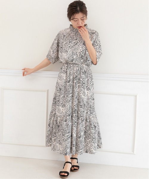 「PREFERIR」 半袖ブラウス MEDIUM ブラック レディース_画像6
