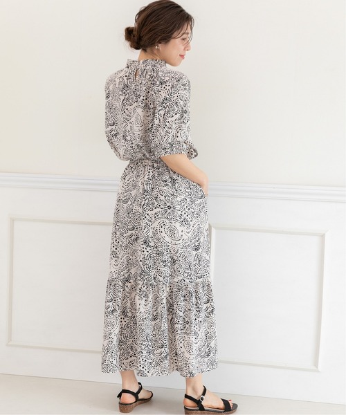 「PREFERIR」 半袖ブラウス MEDIUM ブラック レディース_画像7