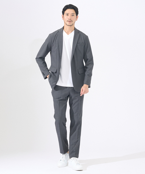 【未使用】ABAHOUSE セットアップ スーツ　グレー　48 L ABAHOUSE GRAY スーツ 48 チャコールグレー メンズ : ZOZOTOWN Yahoo