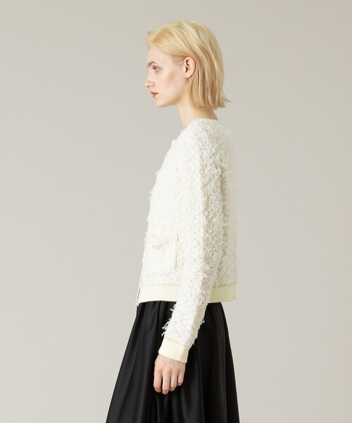 「LOULOU WILLOUGHBY」 カーディガン 2 ライトベージュ レディース_画像3