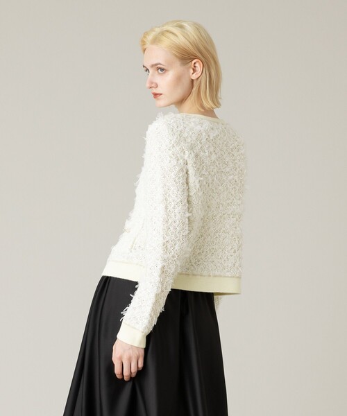 「LOULOU WILLOUGHBY」 カーディガン 2 ライトベージュ レディース_画像4