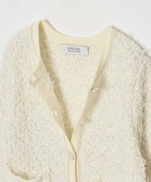 「LOULOU WILLOUGHBY」 カーディガン 2 ライトベージュ レディース_画像8