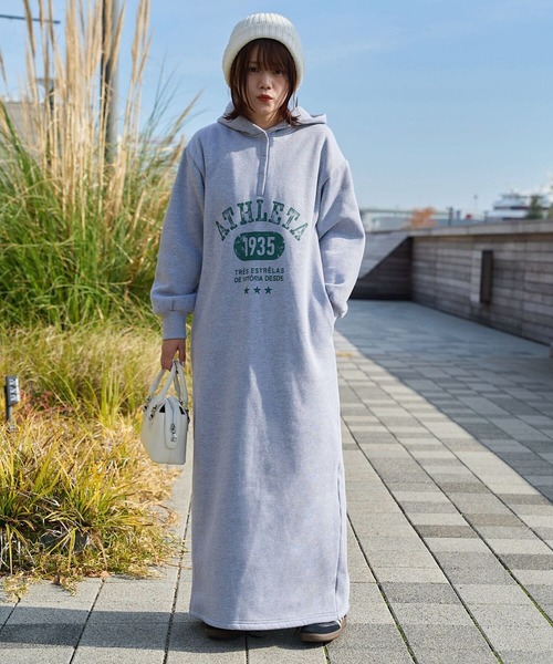 ATHLETA（アスレタ） ワンピース 「 」裏起毛スウェットフーディ
