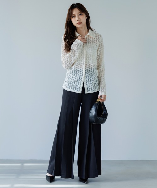 カーディガン front hook lace cardigan（フロントホックレース