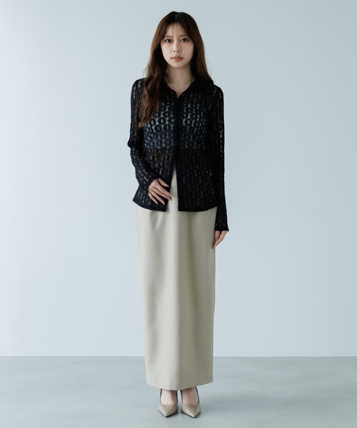 カーディガン front hook lace cardigan（フロントホックレース