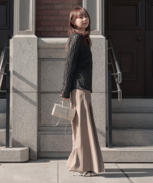 カーディガン front hook lace cardigan（フロントホックレース