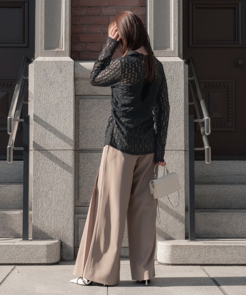 カーディガン front hook lace cardigan（フロントホックレース