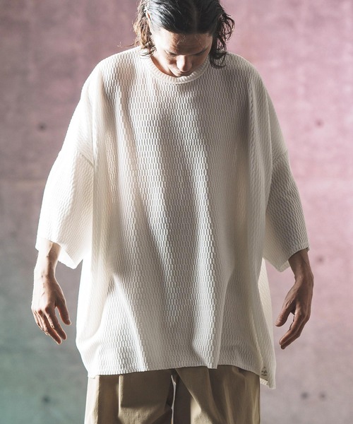 GLIMCLAP 7分袖Tシャツ S ホワイト メンズ : ZOZOTOWN Yahoo!店 - 通販