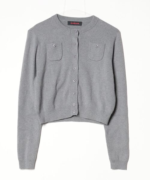 CABaN（キャバン） ニットカーディガン X-SMALL グレー レディース