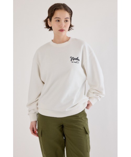 RODEO CROWNS TEAM スウェット アイボリー 限定商品 RODEO CROWNS WIDE BOWL（ロデオクラウンズワイドボウル） トレーナー