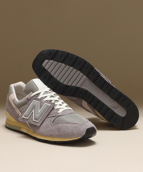 「New Balance」 ローカットスニーカー 24.5cm ネイビー メンズ_画像3