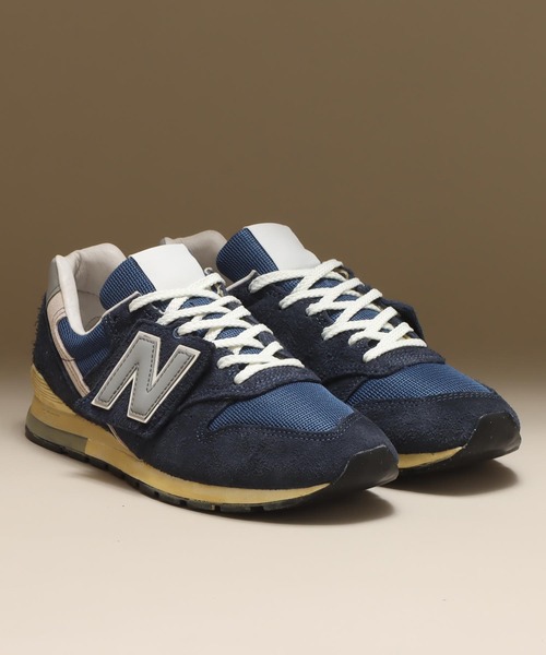「New Balance」 ローカットスニーカー 24.5cm ネイビー メンズ_画像9