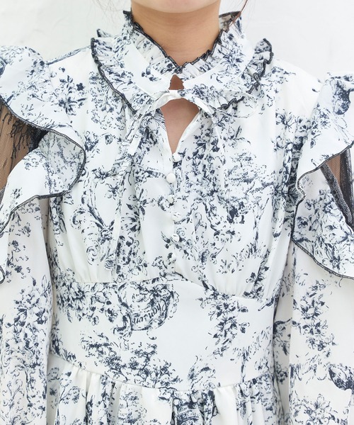 「TITTY&CO.」 長袖ワンピース X-SMALL ホワイト レディース_画像5