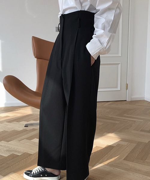 「chuclla」 スラックス M ブラック レディース_画像5