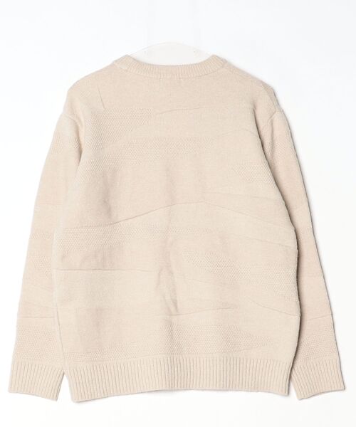 「ABAHOUSE」 長袖ニット 48 ベージュ メンズ_画像2