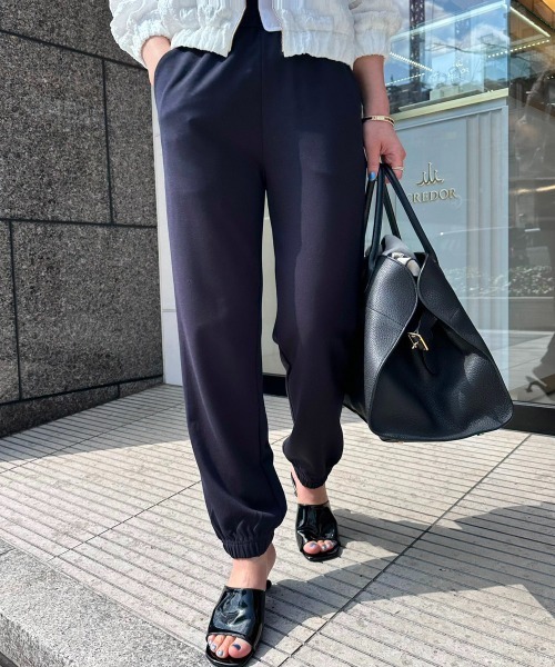 「evernavy」 イージーパンツ M ネイビー レディース_画像4