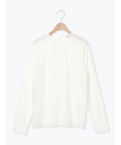 Samansa Mos2（サマンサモスモス） tシャツ パーツレース貼り