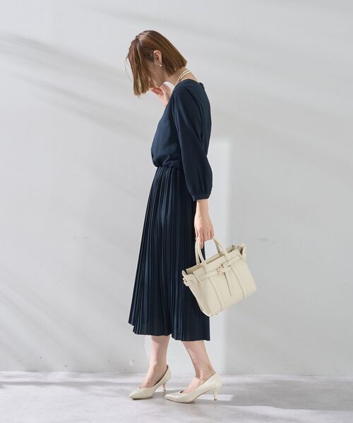 YECCA VECCA プリーツ切り替えドレス 半額セール YECCA VECCA｜レース切替ワンピース | Rakuten Fashion(楽天