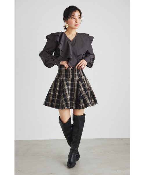 「rienda」 長袖ブラウス FREE ダークグレー レディース_画像5