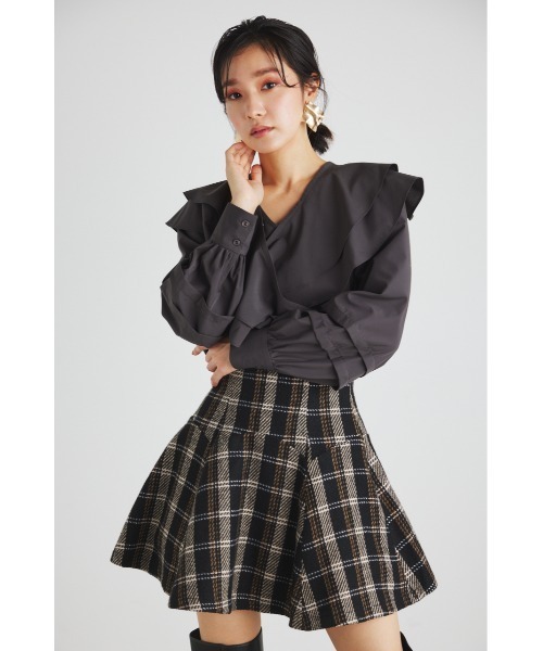 「rienda」 長袖ブラウス FREE ダークグレー レディース_画像8