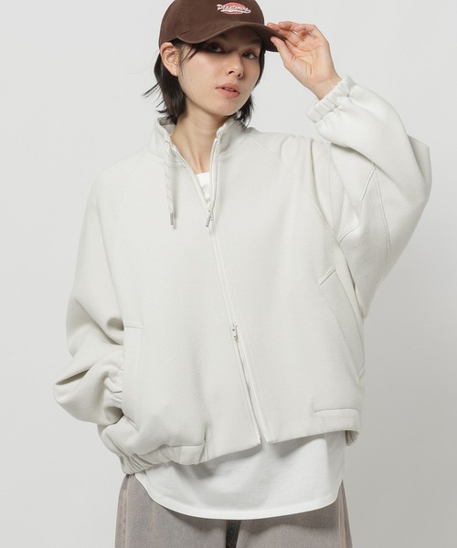 ニコアンド ☆be with M プリンス 別注配色ブルゾン オフホワイト I'Z FRONTIER アイズフロンティア ウィンドブロックロングボア