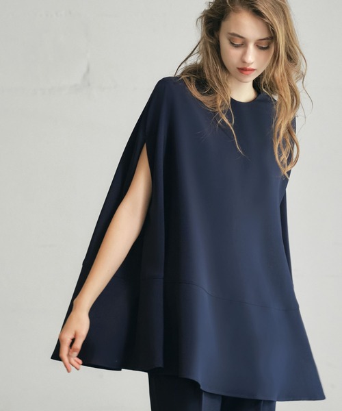 「Flolia」 セットアップ 2L ネイビー レディース_画像3