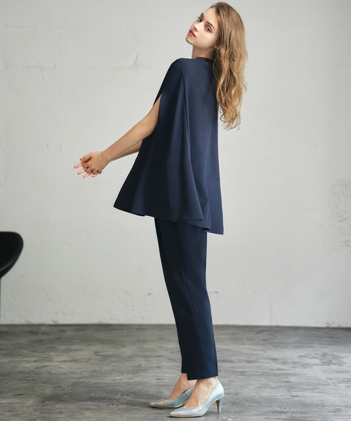 「Flolia」 セットアップ 2L ネイビー レディース_画像5