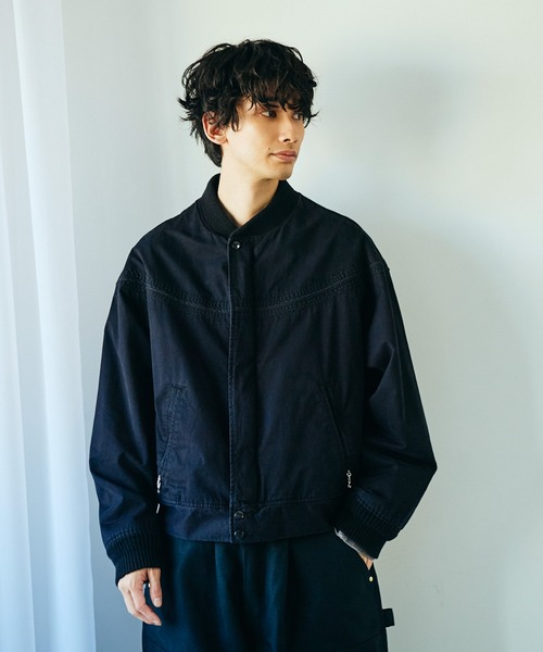 TOWNCRAFT ダービージャケット TOWNCRAFT（タウンクラフト） ブルゾン アウター PIGMENT DYE DERBY