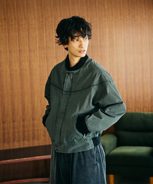 ジャケット・アウター TOWNCRAFT / PIGMENT DYE DERBY JACKET TOWNCRAFT（タウンクラフト） ブルゾン アウター PIGMENT DYE DERBY