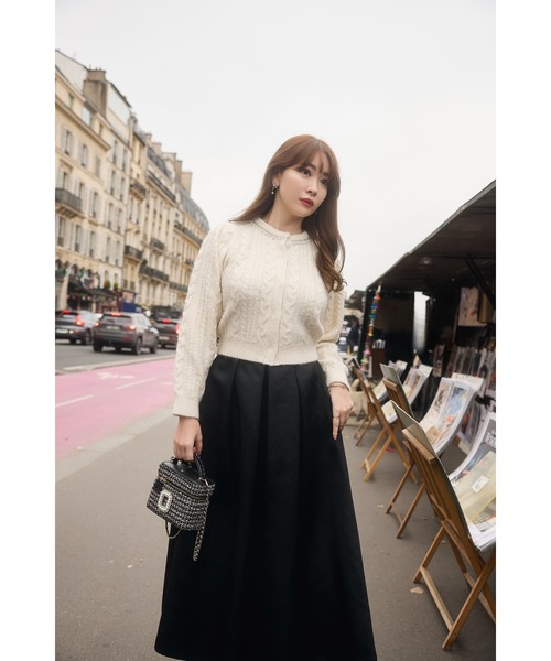 Her lip to スカート Shine Satin Volume Long Skirt : ZOZOTOWN Yahoo