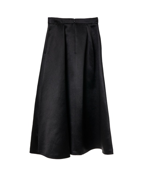 スカート Shine Satin Volume Long Skirtの画像
