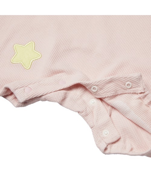 [sasa]Bibiy STELLAROMPERS ロンパース ベビー服 ロンパース 星のカービィ 半袖ロンパース サロペット風 顔
