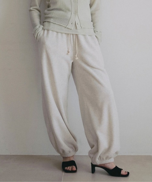 anuke（アンヌーク） ワイドパンツ スラックス パンツ Fleece Rough