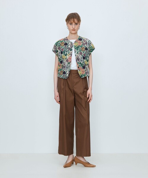 TOMORROWLAND collection ベスト ジレ ビンテージフラワージャカード
