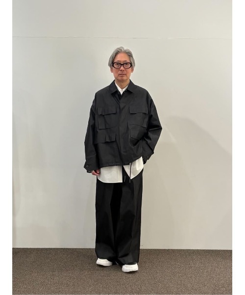 ワイドパンツ パンツ onegravity / コットンシルク ルーズフィットワイドパンツ メンズの画像