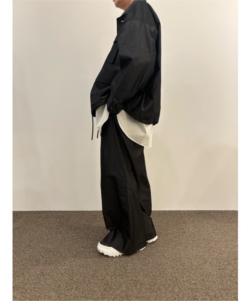 ワイドパンツ パンツ onegravity / コットンシルク ルーズフィットワイドパンツ メンズの画像