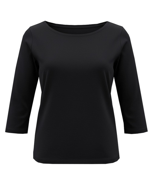 coca（コカ） tシャツ 7分丈ボートネックスムーストップス レディース