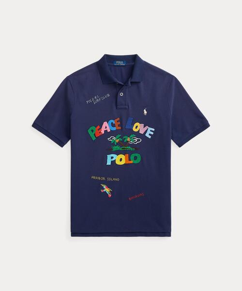 ポロシャツ クラシック フィット Peace Love Polo シャツ メンズの画像