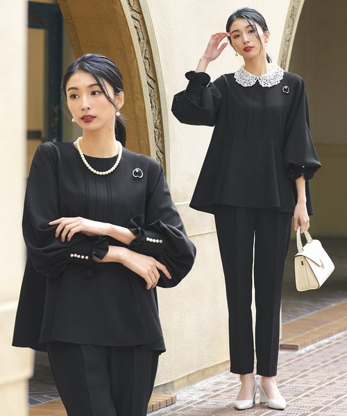新品ルイルエブティックセットアップ RUIRUE BOUTIQUE（ルイルエブティック） セットアップ L ブラック
