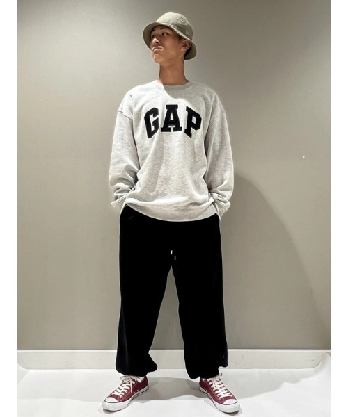 「GAP」 スウェットカットソー S ライトグレー メンズ_画像2