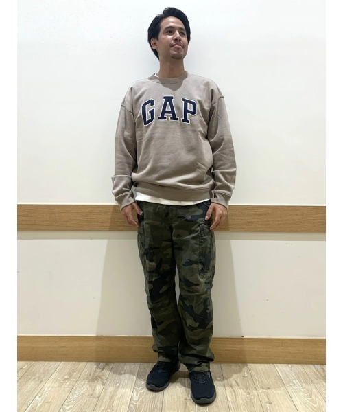 「GAP」 スウェットカットソー S ライトグレー メンズ_画像4