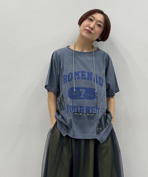 「niko and...」 半袖カットソー LARGE ブルー レディース_画像9