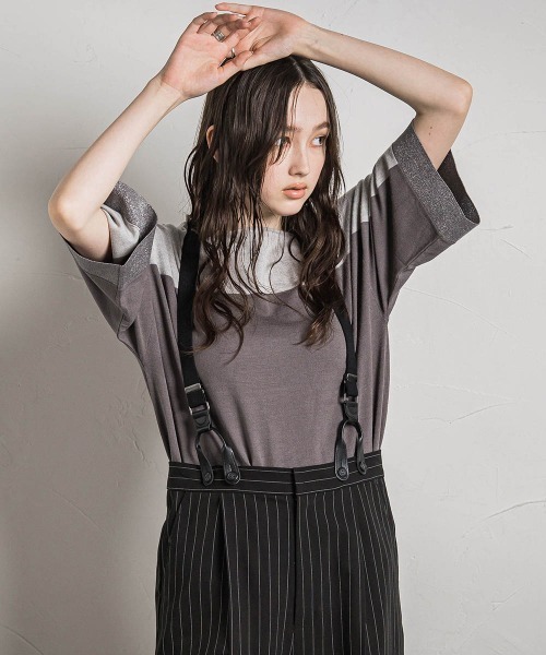「MAYSON GREY」 7分袖ニット M ブラック レディース_画像5