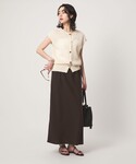 ロング スカート BREEZE LINEN ブ...の詳細画像4