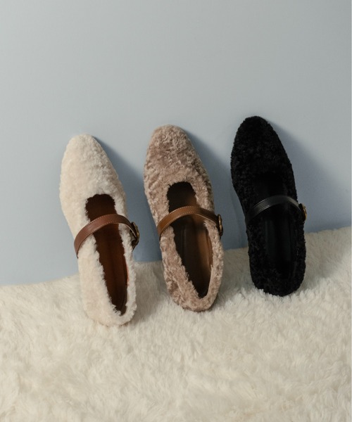 「on:nue」 フラットパンプス 23.5cm ブラック レディース_画像5