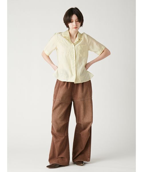 「FURFUR」 デニムパンツ F サックスブルー レディース_画像7