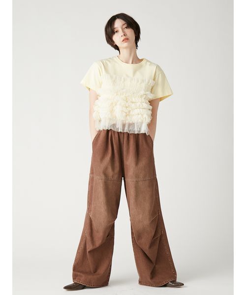 「FURFUR」 デニムパンツ F サックスブルー レディース_画像8