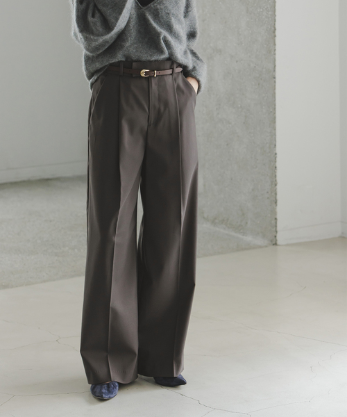 NOBLE（ノーブル） ワイドパンツ スラックス パンツ 「追加・WEB限定